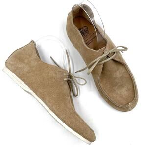 Crown Northampton Turner Apron Shoe Tan‎ Suede Lace Up Sz 6 UK / 9 US Women's